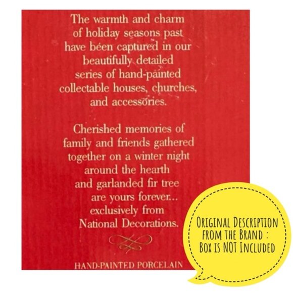 Village Mansion Holiday Dickens of London Christmas Porcelain House Vintage 1991 - Picture 10 of 16